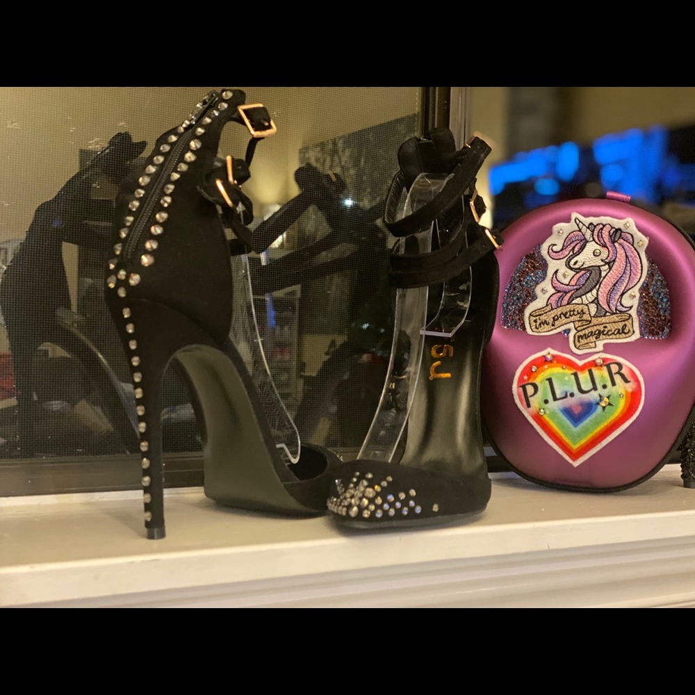 Suede Closed Pointed Toe Stiletto High Heels Pumps